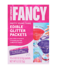 Fancy Sprinkles Pretty Young Thing Edible Glitter Packets, 10 Count